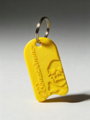 Portachiavi BONESWIMMER 3D - Tavoletta Giallo