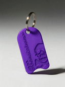 Portachiavi BONESWIMMER 3D - Tavoletta Viola