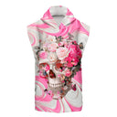 Poncho bimbo in microfibra 44PO - Teschio Rosa