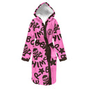 Accappatoio - 24AC Rosa Logo Cioccolato