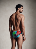 Slip da nuoto uomo da allenamento H2OTTO 399H - Breast: vista posteriore indossato