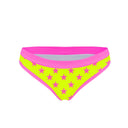 Slip bikini donna da mare Big Sur L024BIF - Big Sur Giallo Stelle Fucsia Fluo