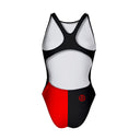 Girls' training one-piece swimsuit PINUP 377P - Lips