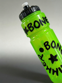 Borraccia Sport 750 ml con Tappo Beccuccio - BONESWIMMER Verde Fluo Trasparente Logo Nero