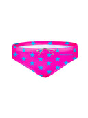 Kids' training swim brief H2OTTO 440HF - Fuchsia blue star